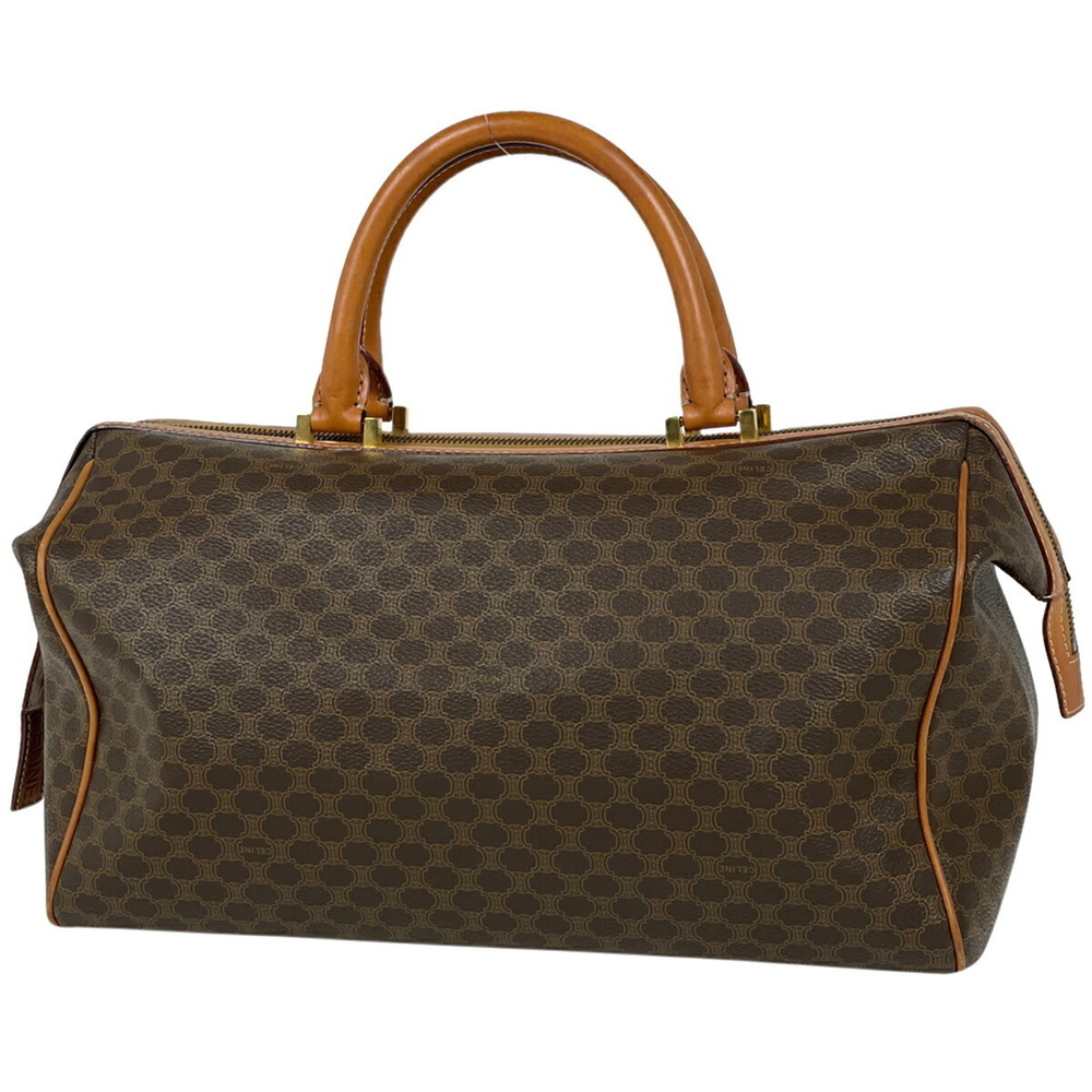Celine Macadam Pattern Mini All Over Handbag Brown - image 1
